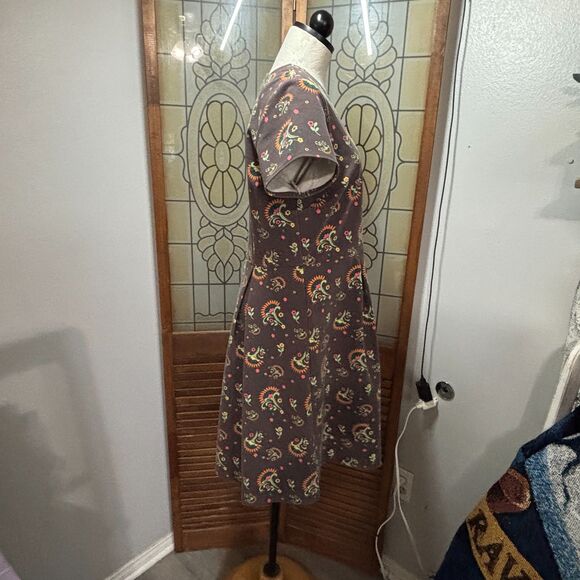 Matilda Jane Friends Forever Brown Maja Ponte Knit Dress Size L - Picture 3 of 16